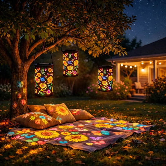 Floral Solar Lantern