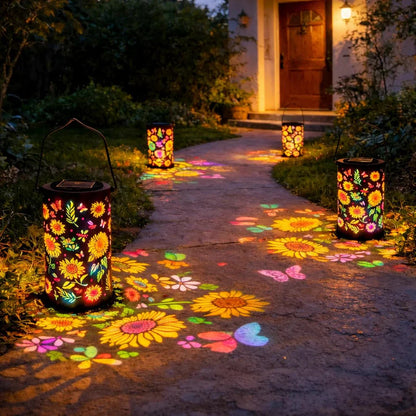 Floral Solar Lantern