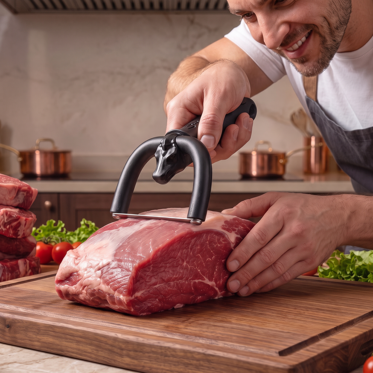 Hand Knife for Removing Fat from Beef and Pork
