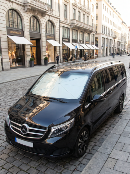 Foldable Sunshade for the Windscreen