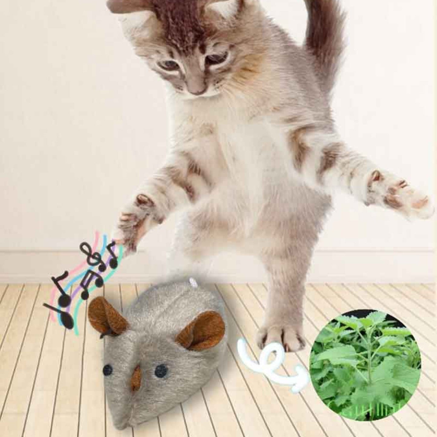Realistic Interactive Cat Toy