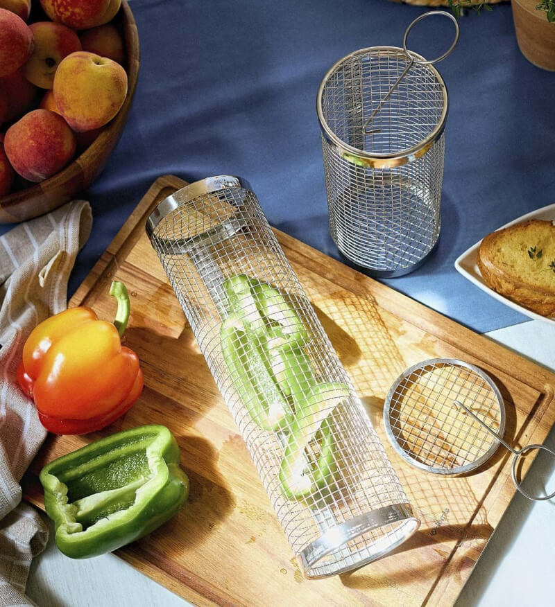 Rolling Grill Basket