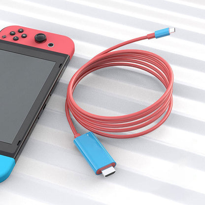 USB-C to HDMI Adapter Cable – Stream, Play, and Charge at the Same Time – For Switch, Mobile, and Tablet