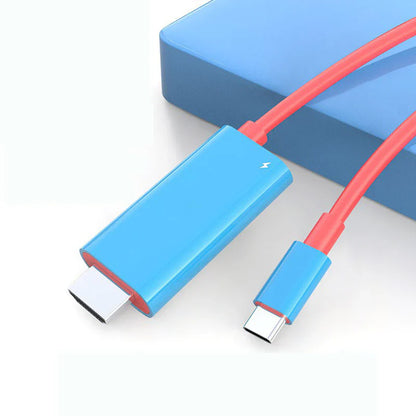 USB-C to HDMI Adapter Cable – Stream, Play, and Charge at the Same Time – For Switch, Mobile, and Tablet