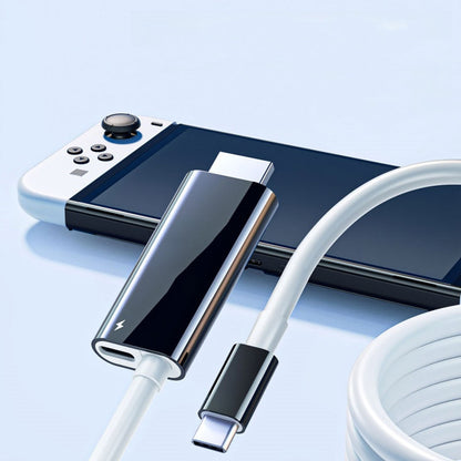 USB-C to HDMI Adapter Cable – Stream, Play, and Charge at the Same Time – For Switch, Mobile, and Tablet