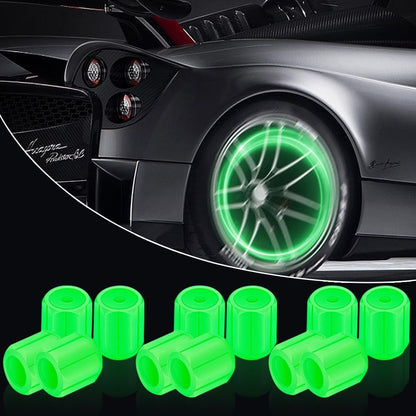 Illuminated Valve Caps for Night-Time Drivers