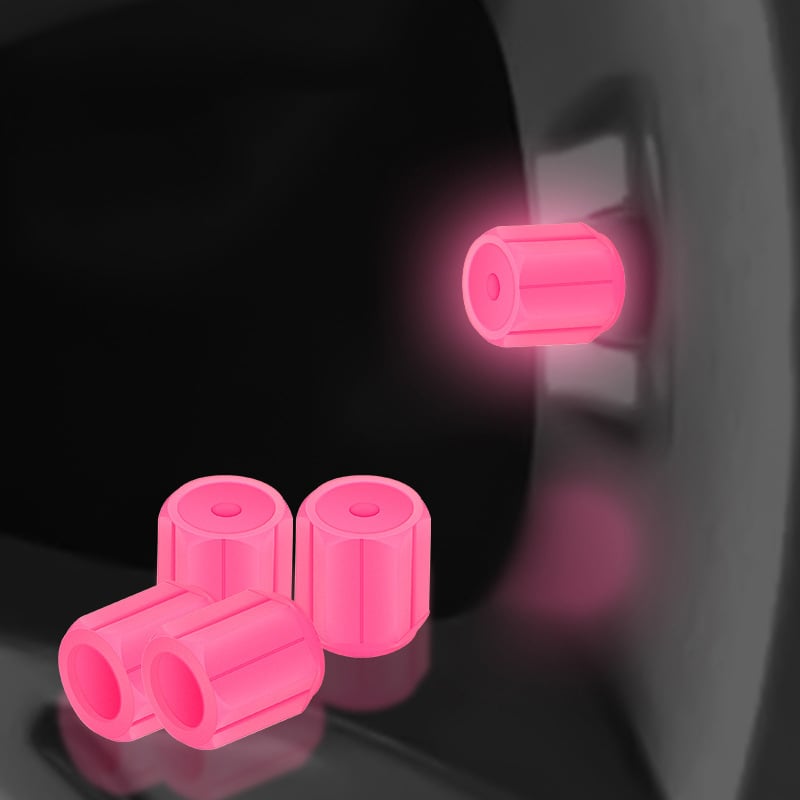 Illuminated Valve Caps for Night-Time Drivers