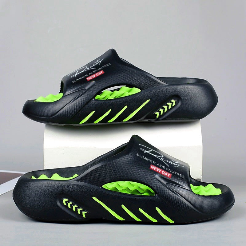 Men’s Sandals with Platform Sole and Thick Cushioning