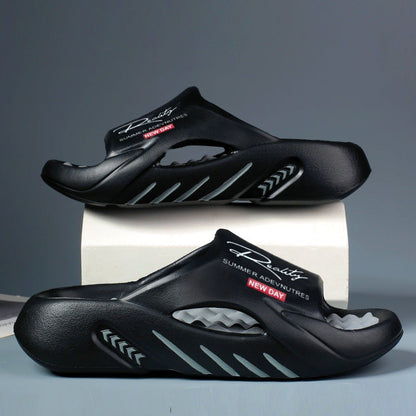 Men’s Sandals with Platform Sole and Thick Cushioning