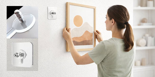 Residue-Free Adhesive Screw Hook Stickers